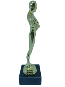 Trophy statuette on base